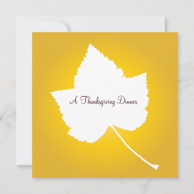 Thanksgiving - Inbjudan till hösthöstfest (Framsida)