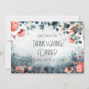 Thanksgiving Inbjudan till middagsinbjudan Vattenf