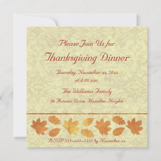 Thanksgiving Inbjudningar