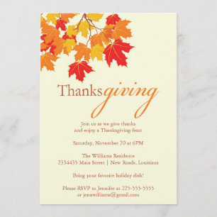 Thanksgiving Inbjudningar