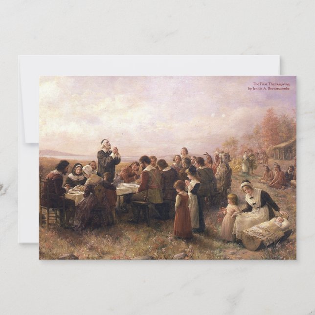 Thanksgiving Inbjudningar (Framsida)