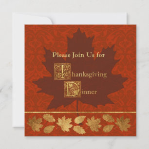 Thanksgiving Inbjudningar