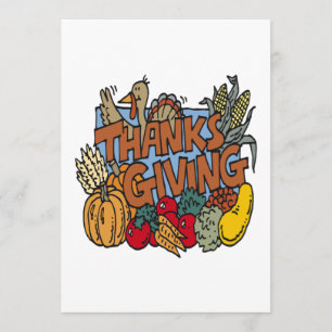 Thanksgiving Inbjudningar