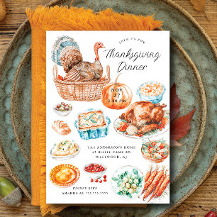 Thanksgiving - innerdagsljus inbjudningar