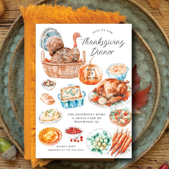 Thanksgiving - innerdagsljus inbjudningar (Skapare uppladdad)