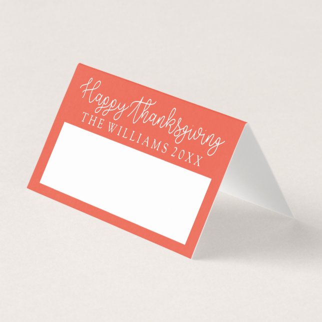 Thanksgiving - innerplatskort kort (Framsida)