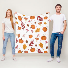 Thanksgiving Inslag Fleece Blanket
