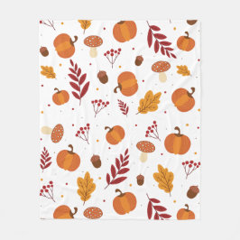 Thanksgiving Inslag Fleece Blanket