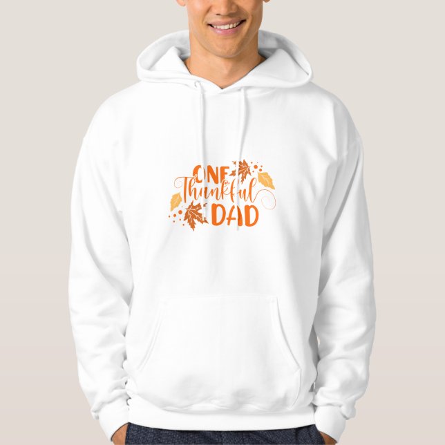 Thanksgiving-inspirerad typografi hoodie (Framsida)