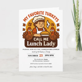 Thanksgiving Invitation Card Kort