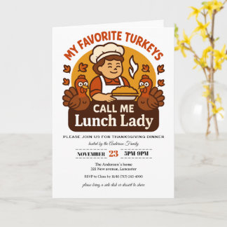Thanksgiving Invitation Card Kort