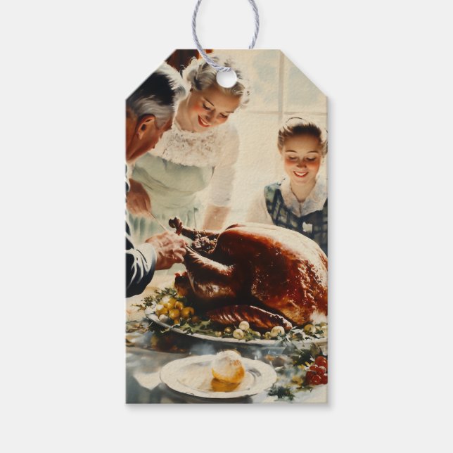 Thanksgiving Joy: En familjefabrik Presentetikett (Framsidan)