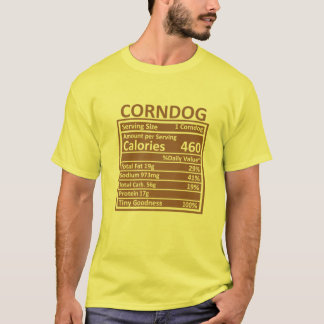 Thanksgiving Jul Funny Corndog Nutrition Fac T Shirt