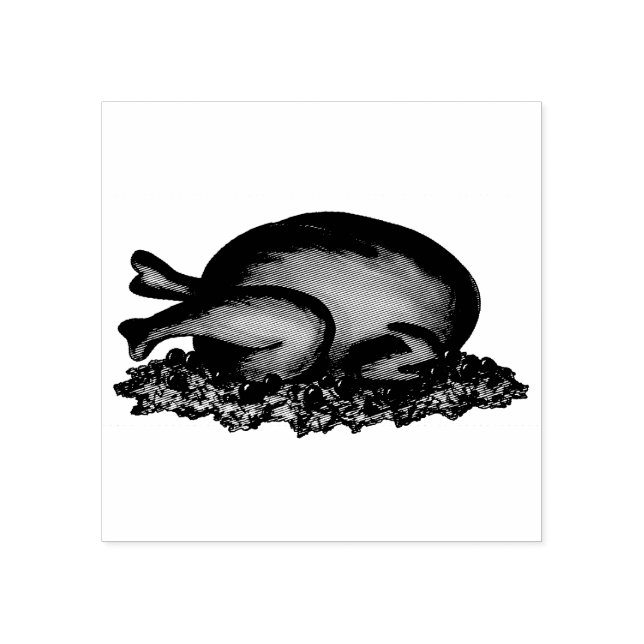 Thanksgiving Jul - Turkiets middagsmat Stämpel (Tryck)