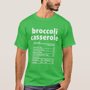 Thanksgiving Julafton Costume Nutrition Facts Broc T Shirt