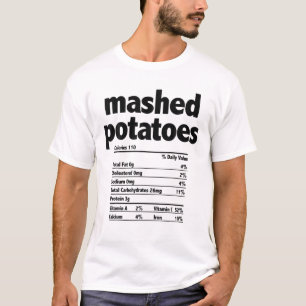 Thanksgiving Julafton Costume Nutrition Facts Mash T Shirt