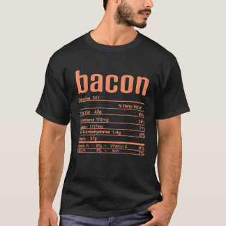 Thanksgiving Julbacon Nutrition Fact T Shirt