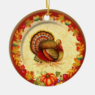 Thanksgiving Julgransprydnad Keramik