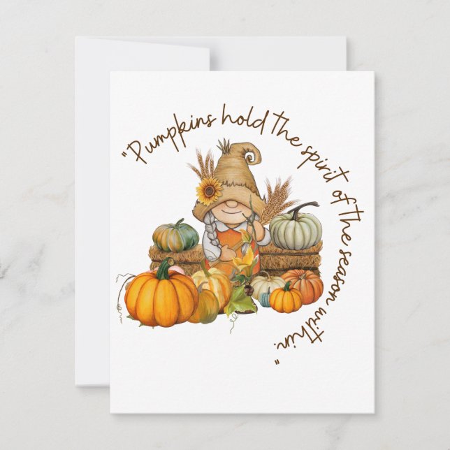 thanksgiving julkort (Framsida)