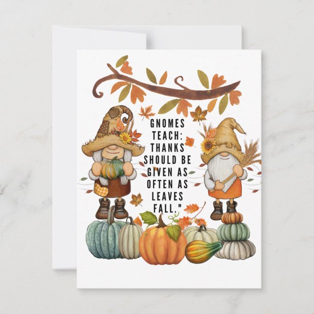 thanksgiving julkort (Framsida)