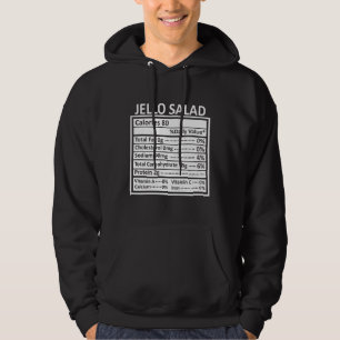 Thanksgiving jultomte Funny Jello Salad Nutrition Hoodie