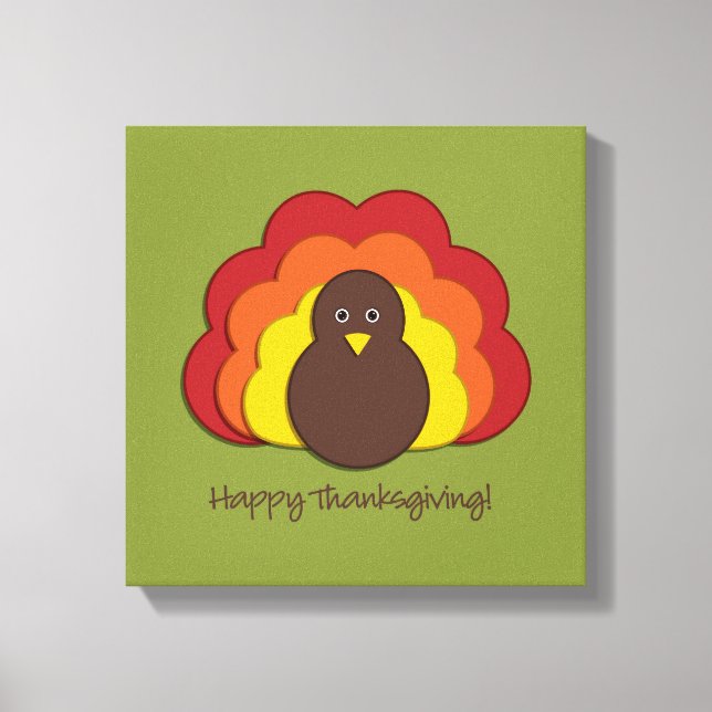 Thanksgiving kalkon canvastryck (Framsida)