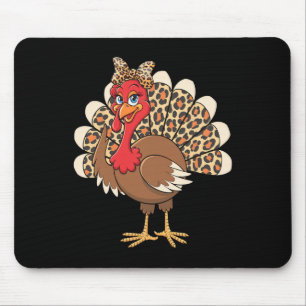 Thanksgiving Kalkon Flicka Höst Djur Konst Musmatta