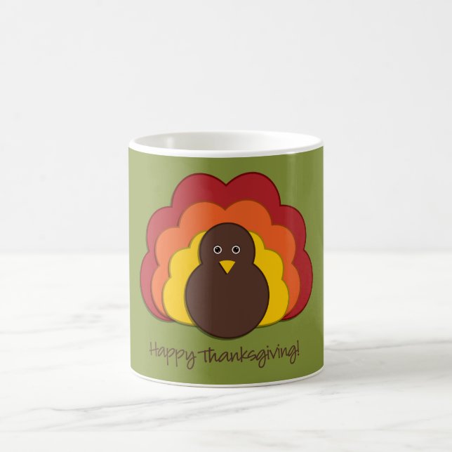Thanksgiving kalkon kaffemugg (Center)