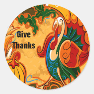Thanksgiving Kalkon Klistermärken