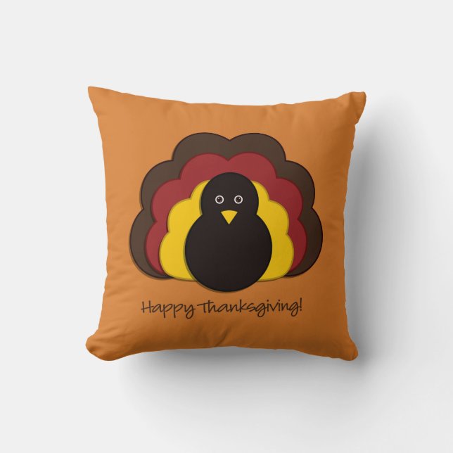 Thanksgiving kalkon kudde (Framsida)