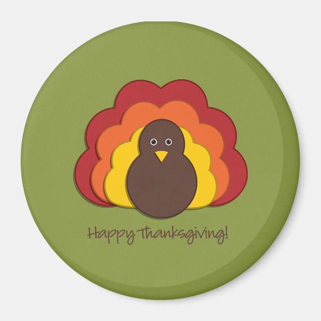 Thanksgiving kalkon magnet (Framsidan)