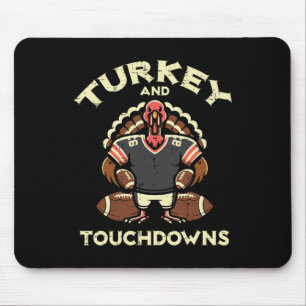 Thanksgiving Kalkon Och Touchdowns Fotboll Män Bo Musmatta