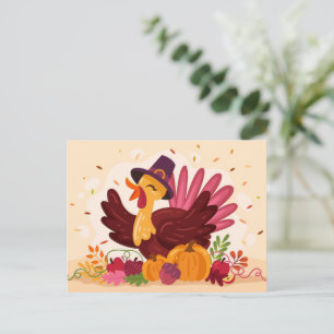 Thanksgiving Kalkon Postkort Vykort