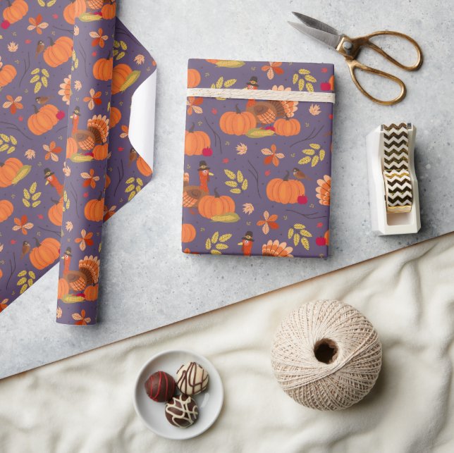 Thanksgiving-kalkon Presentpapper (Hantverk)