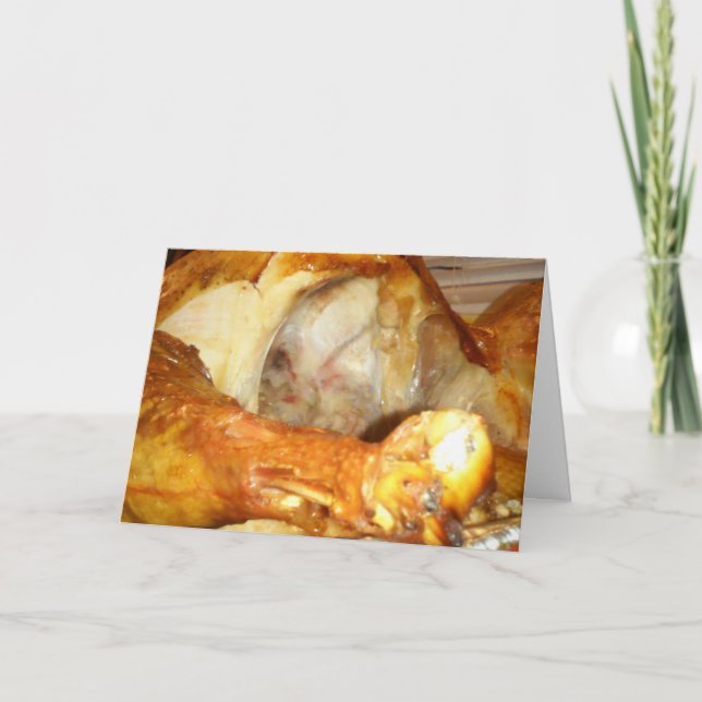 "Thanksgiving Kalkon" Thanksgiving-kort Kort (Framsida)