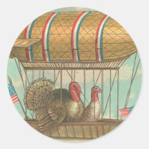 Thanksgiving-kalkoner i en blimp
