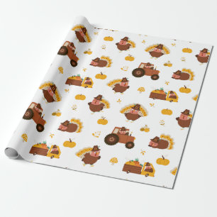 Thanksgiving-kalkoner Presentpapper