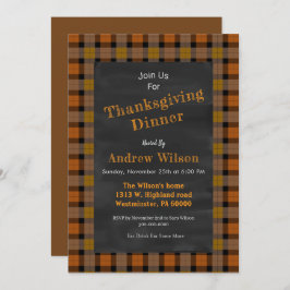 Thanksgiving-kalkylpanel Inbjudningar