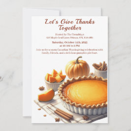 Thanksgiving Kanada | Mysigt Pumpkin Paj Gathering Inbjudningar