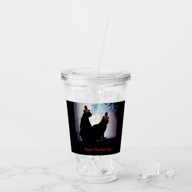 Thanksgiving Kattunge Take Away Mugg (Baksida Ice)