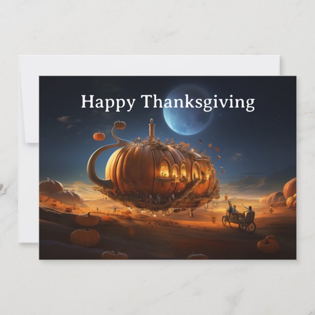 Thanksgiving Kids 20 Julkort (Framsida)