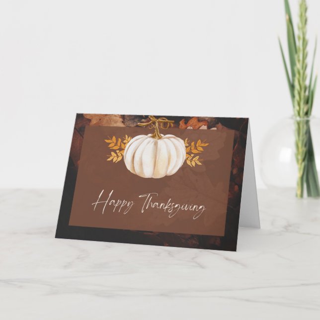 Thanksgiving Kort (Framsida)