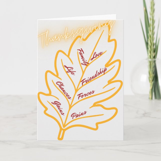 Thanksgiving-kort 07 tack kort (Framsida)