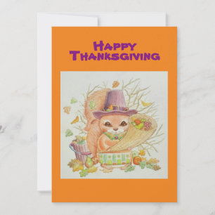 Thanksgiving kort för små pojkar