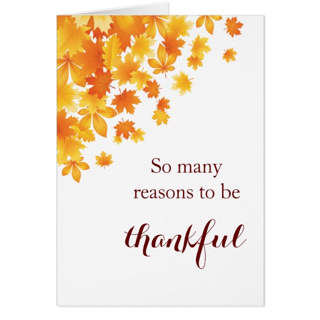 Thanksgiving-kort Hälsningskort (Framsidan)