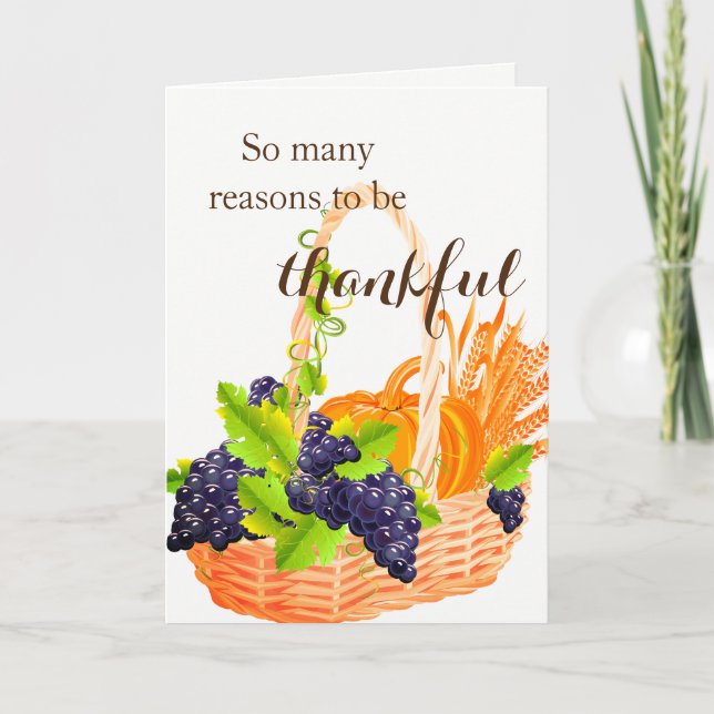 Thanksgiving-kort Helgkort (Framsida)