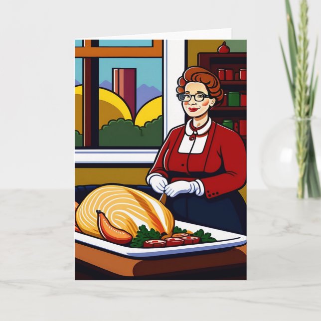 Thanksgiving-kort Helgkort (Framsida)