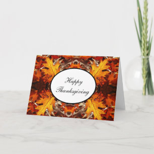 Thanksgiving kort Höst löv #3