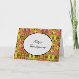 Thanksgiving-kort Höst löv nummer 1 Helgkort