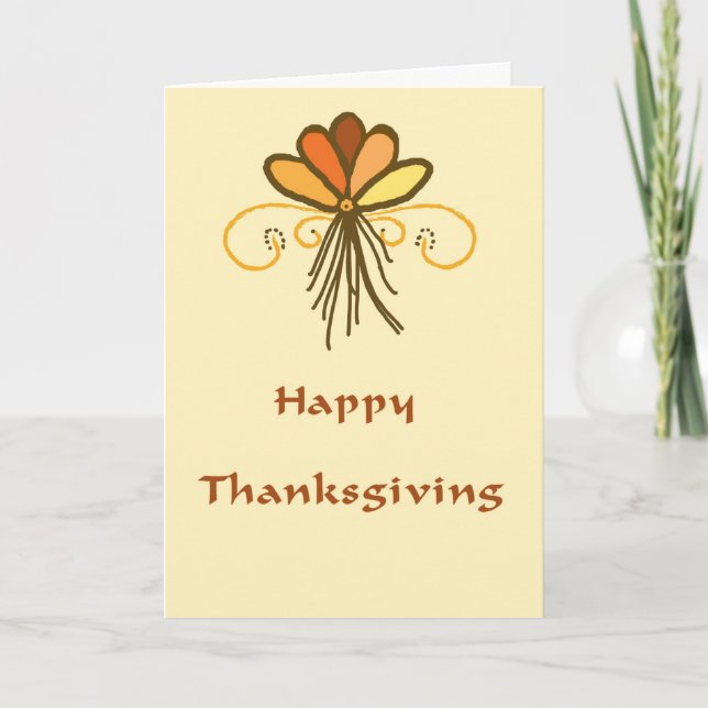 Thanksgiving-kort i en komplett design helgkort (Framsida)